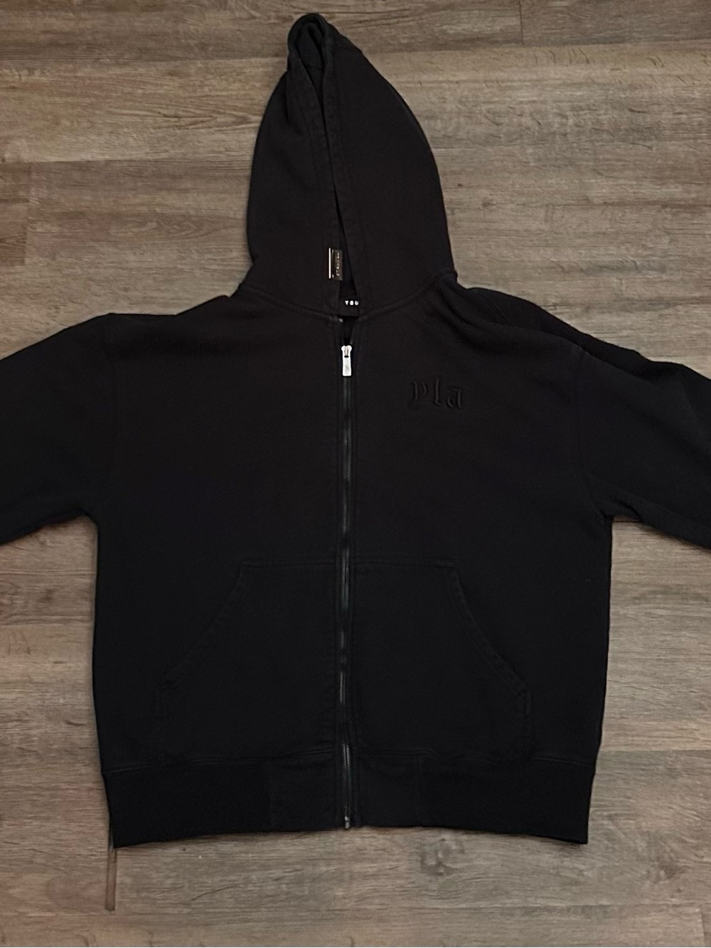 YoungLA Black Full-Zip Hoodie Jacket